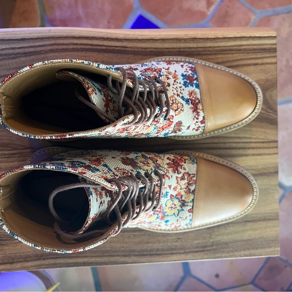 Taft Floral Tapestry Lace-Up Boots - Picture 3 of 4